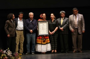 Diana, al recibir otro premio
