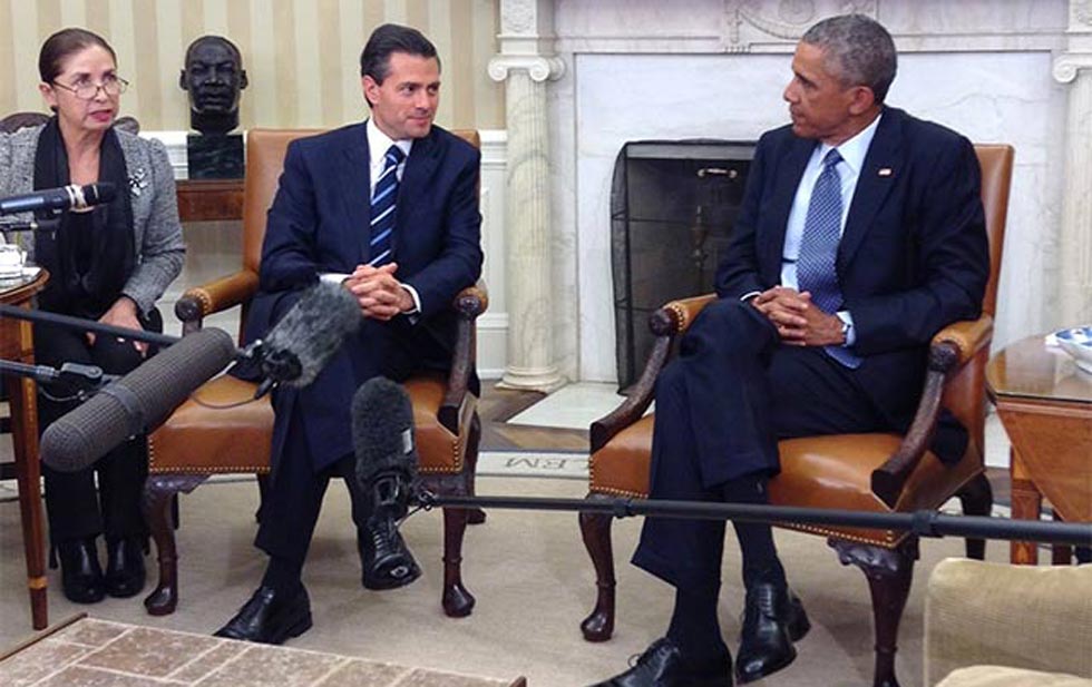 Recibe Obama a Peña Nieto en la Casa Blanca