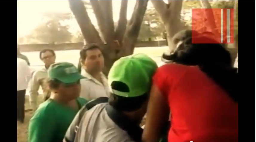Difunden video donde gobernador de Chiapas abofetea a un asistente