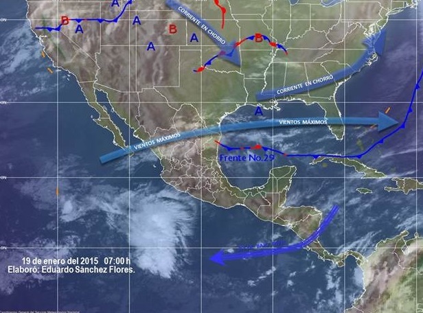 Temperaturas frías, durante la mañana y noche, en gran parte del territorio oaxaqueño debido al Sistema Frontal 29