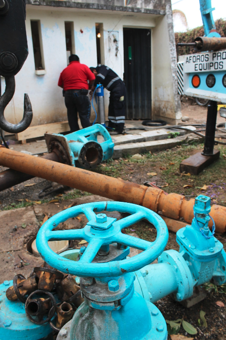 Se realiza mantenimiento para garantizar suministro de agua en Xoxo