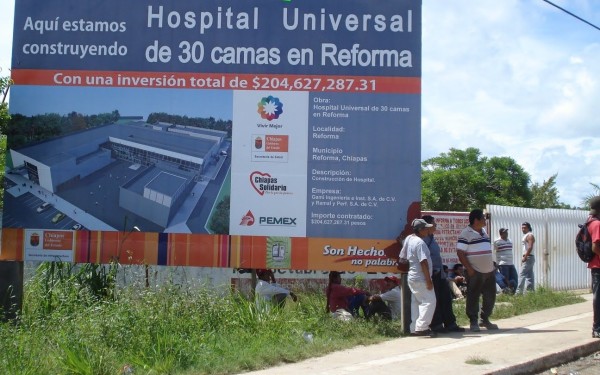 Tres hospitales de Chiapas con tufo a corrupción sabinista