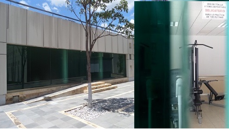 Gimnasio de más de medio millón de pesos del Congreso de Oaxaca, abandonado