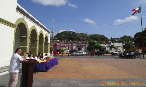 El presidente municipal Rubén Antonio Altamirano encabeza homenaje a Benito Juárez