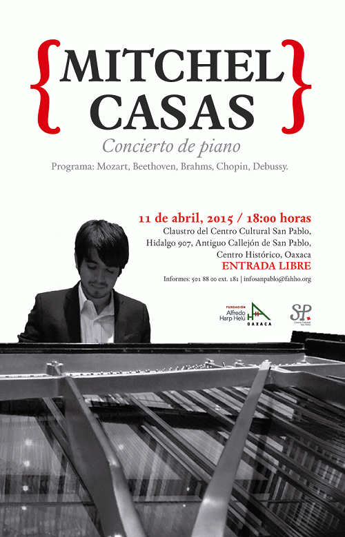 Concierto de piano en San Pablo con Mitchel Casas