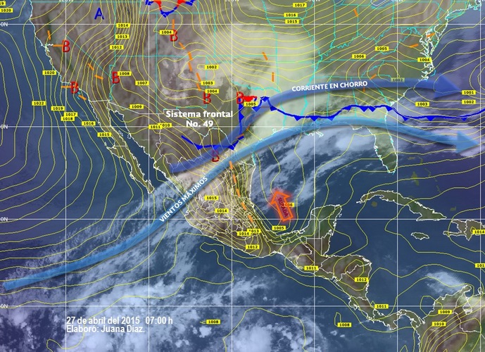 Permanecerán temperaturas calurosas a muy calurosas con ambiente seco en la mayor parte del país