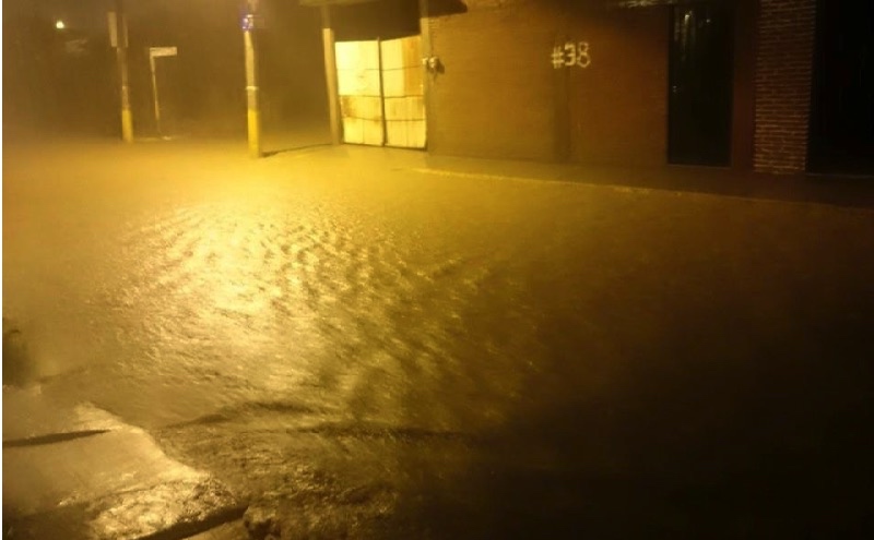 Fuertes lluvias y granizadas cayeron en Oaxaca