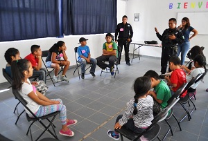 En Xoxo inicia curso de verano para hijos de policías