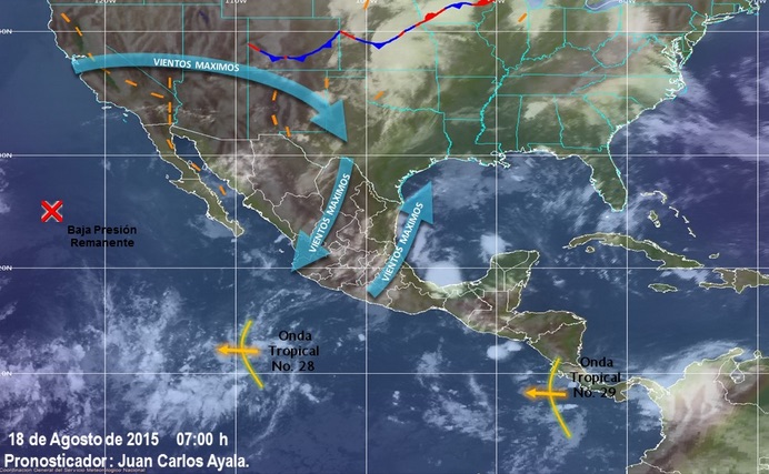 Prevén temperaturas calurosas a muy calurosas y lluvias localmente fuertes en Oaxaca