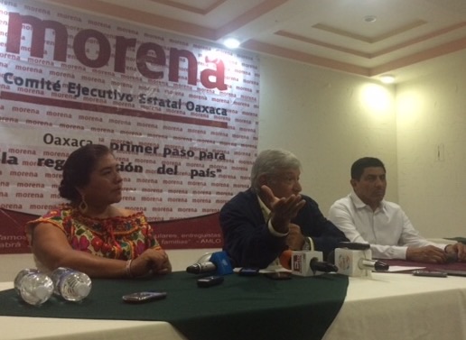 Me podrán llamar «Peje», pero jamás seré lagarto: López Obrador, quien ofrece respaldo a Sección 22