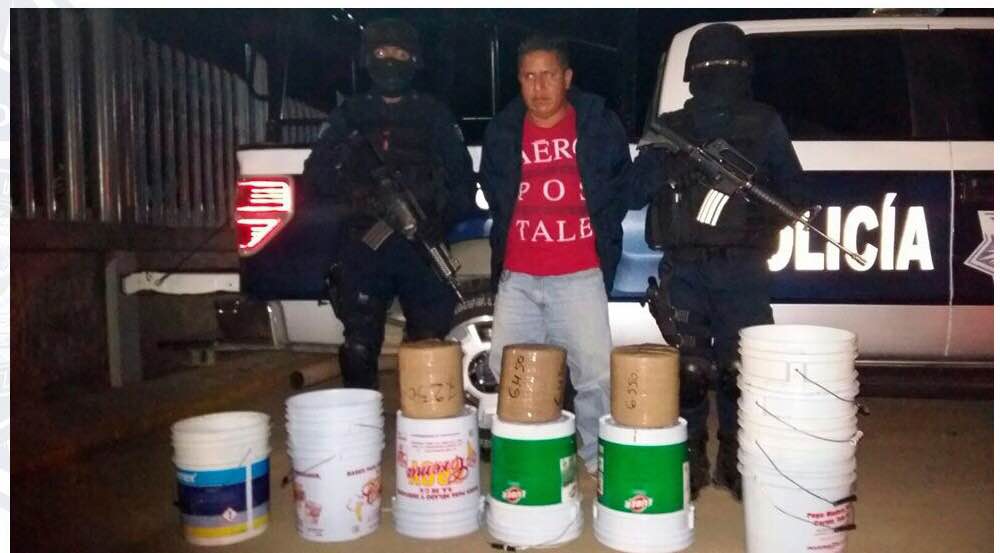 Decomisa policía municipal más de 20 kilogramos de marihuana