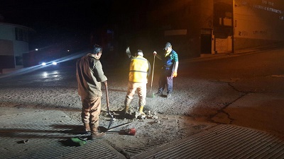 Avanzan acciones de bacheo en el municipio de Oaxaca de Juárez