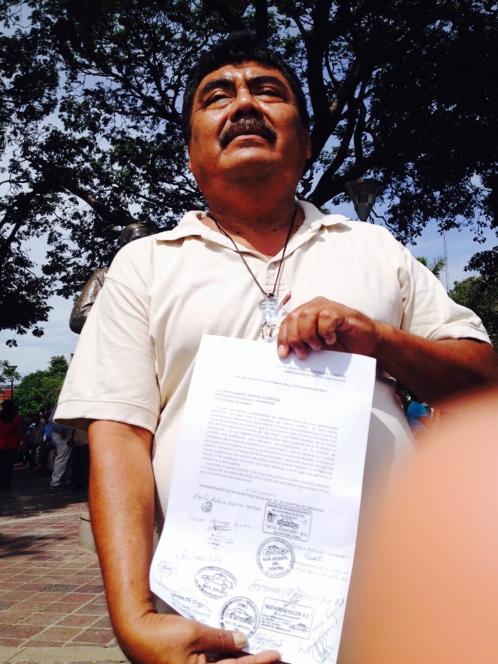 Taxistas aseguran no permitirán la circulación de nuevas unidades en Juchitán