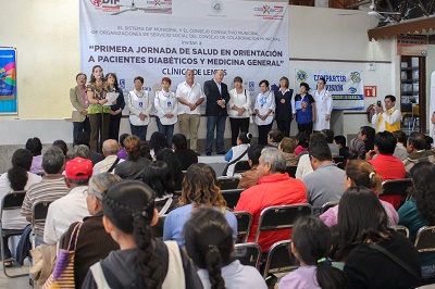 Con Jornada de atención médica ayudan a personas con diabetes de la capital del estado