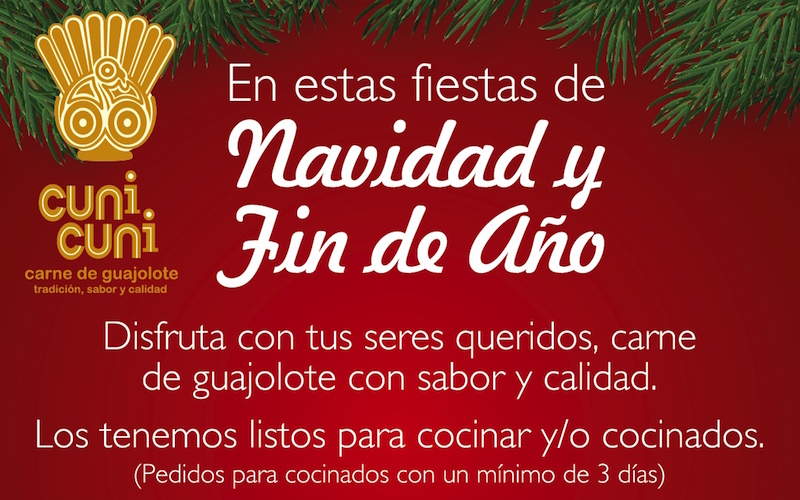 CUNI CUNI, guajolotes orgánicos; la mejor opción para las fiestas decembrinas