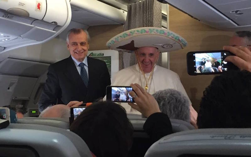 El Papa Francisco llegó a México