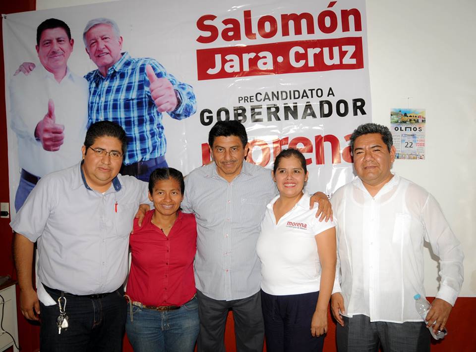 #EleccionesOaxaca Sin la presencia de AMLO toma protesta Salomón Jara como candidato de Morena