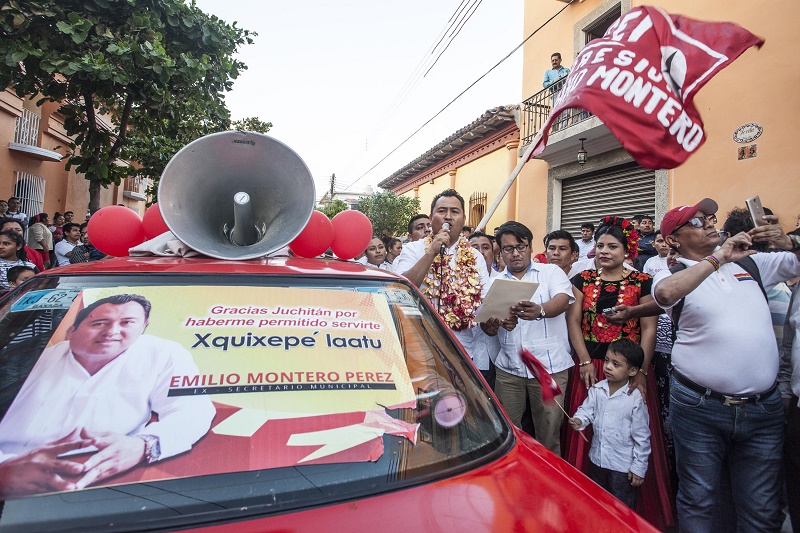 COCEI registra a sus precandidatos en Juchitán