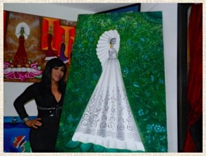 Karla Wong y su obra.