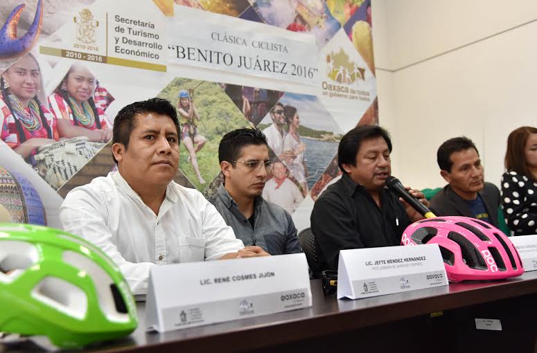 Coadyuva Jefté Méndez  a realizar la clásica ciclista “Benito Juárez”