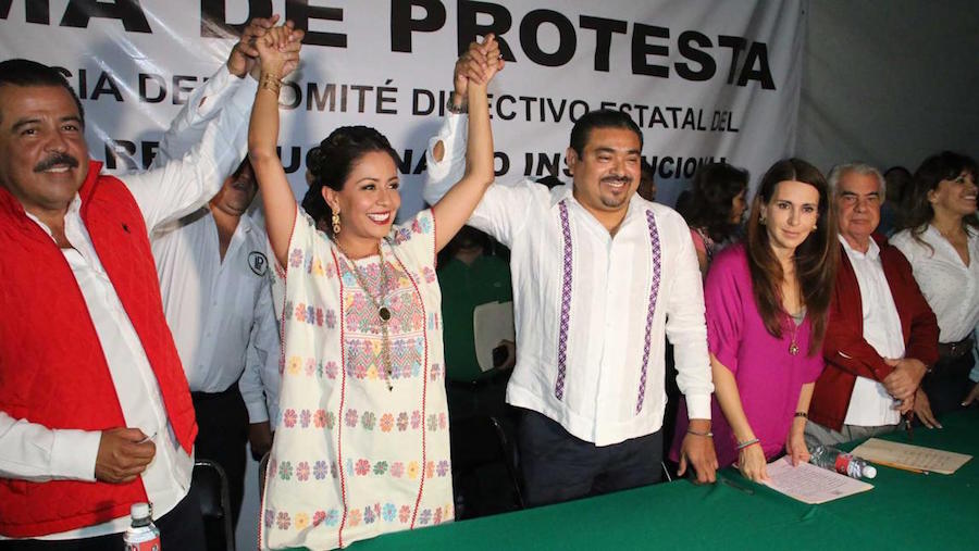 Alejandro Avilés y Mariana Benítez, nuevos dirigentes del PRI en Oaxaca