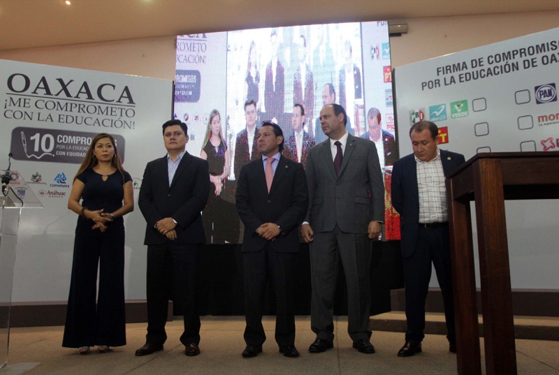 Candidatos a Gobernador de Oaxaca, desaíran compromisos por la educación impulsados por la IP