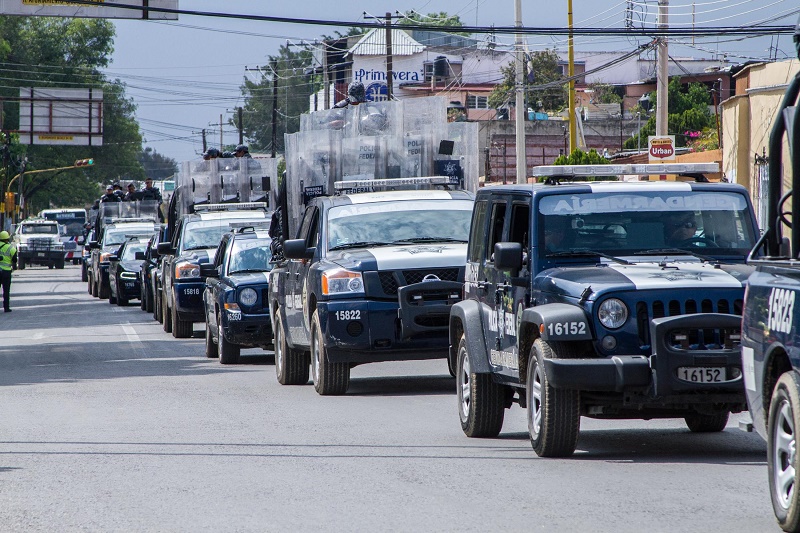 Arriban a Oaxaca mil 200 federales, suman casi 5 mil efectivos para contener a la S-22
