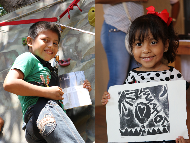Con libros y arte  “El Ocote» celebró a los infantes