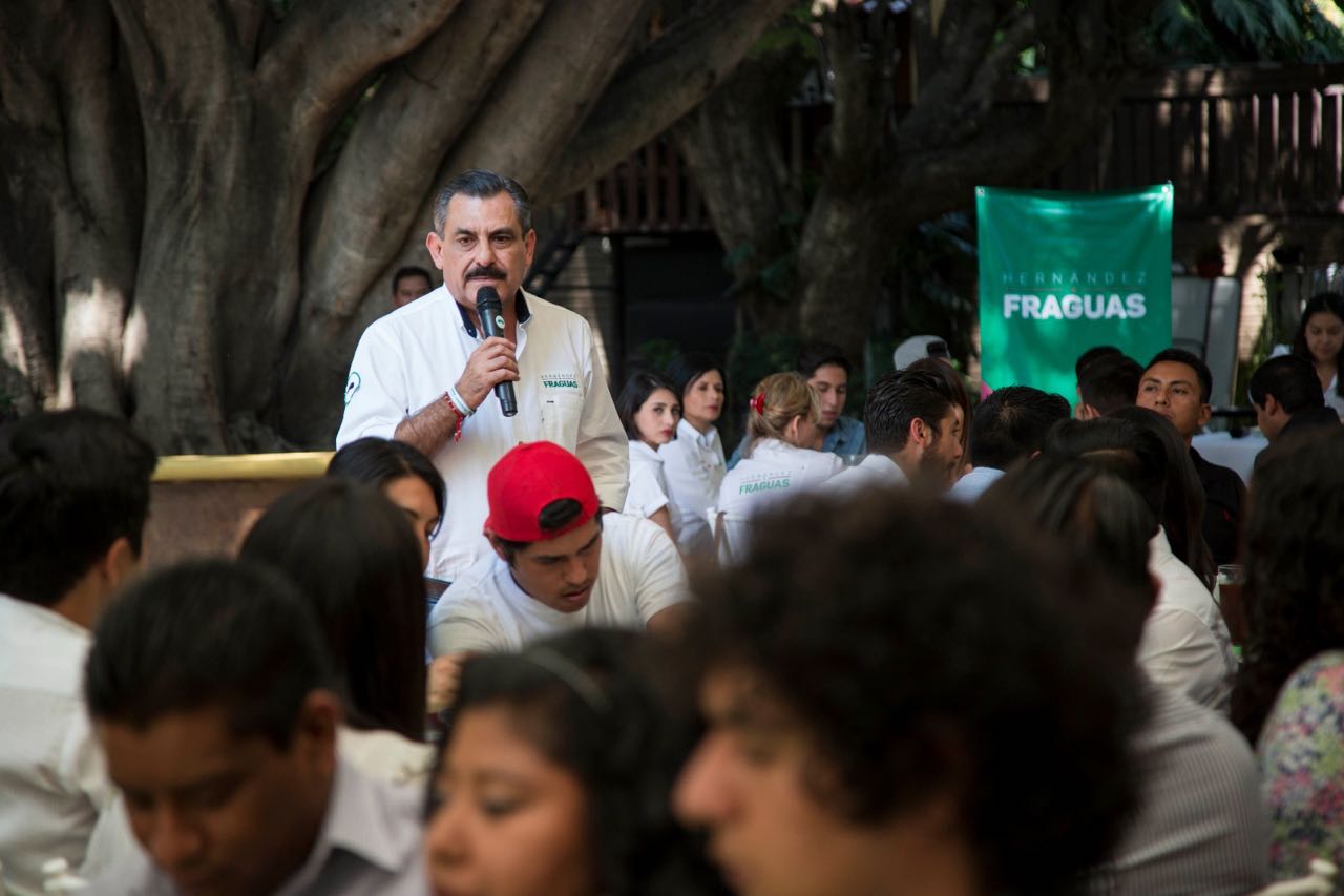 Compromiso de Toño Fraguas con jóvenes y comunidades del municipio capitalina