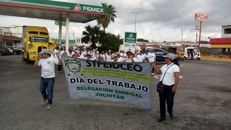 Con marchas, sindicalizados del Istmo conmemoran  “Día del Trabajo”