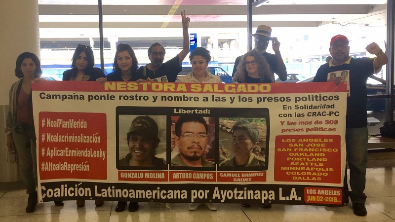 Inicia Nestora Salgado gira en Estados Unidos por el cese de la criminalización en su contra