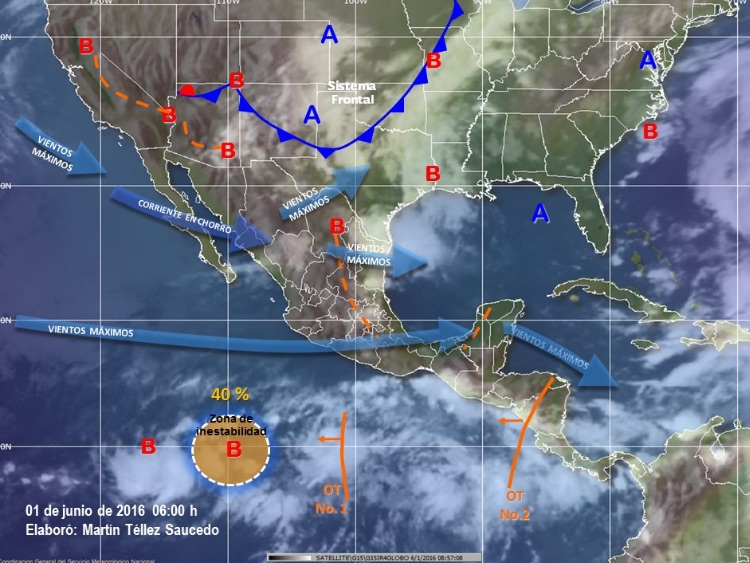 Persistirán lluvias y ambiente cálido en territorio oaxaqueño