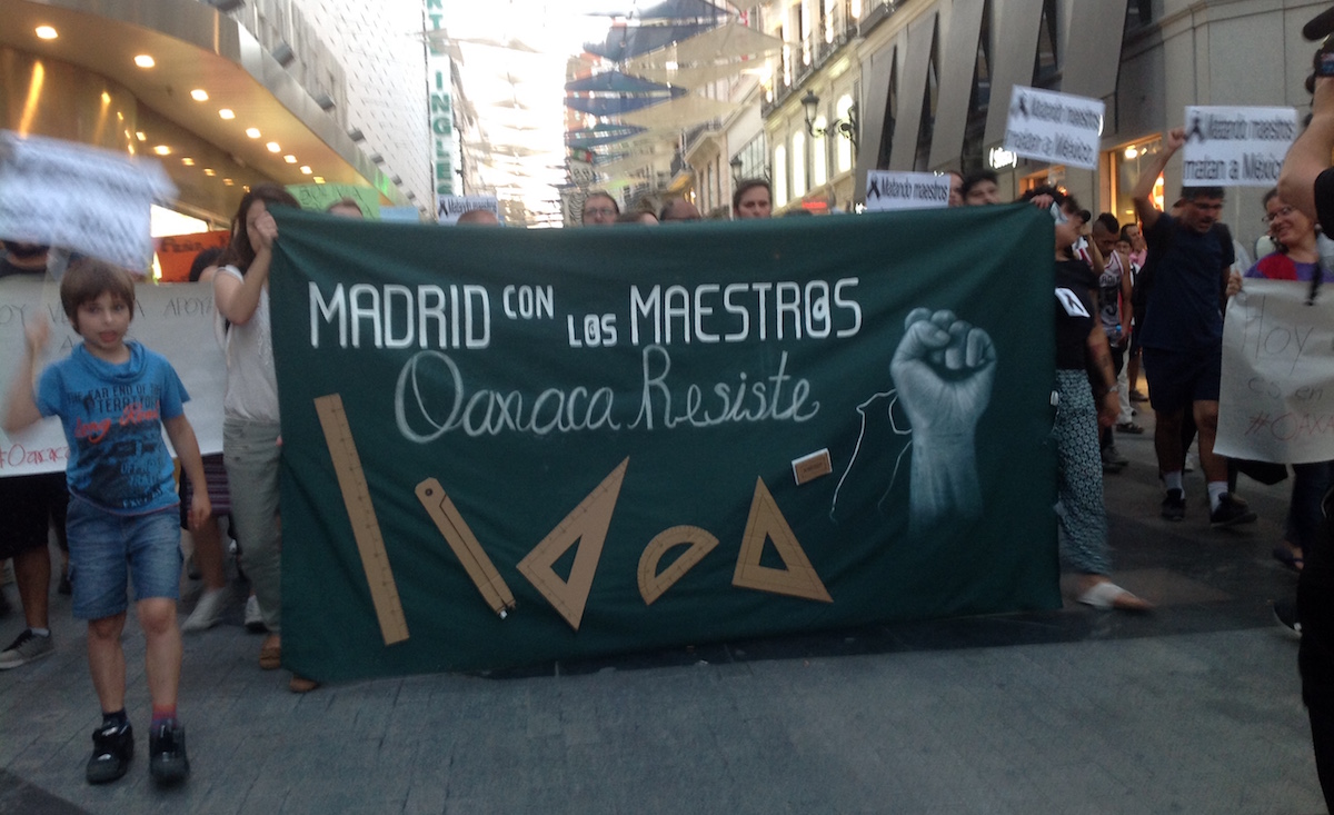 Desde Madrid rechazan la represión en Oaxaca