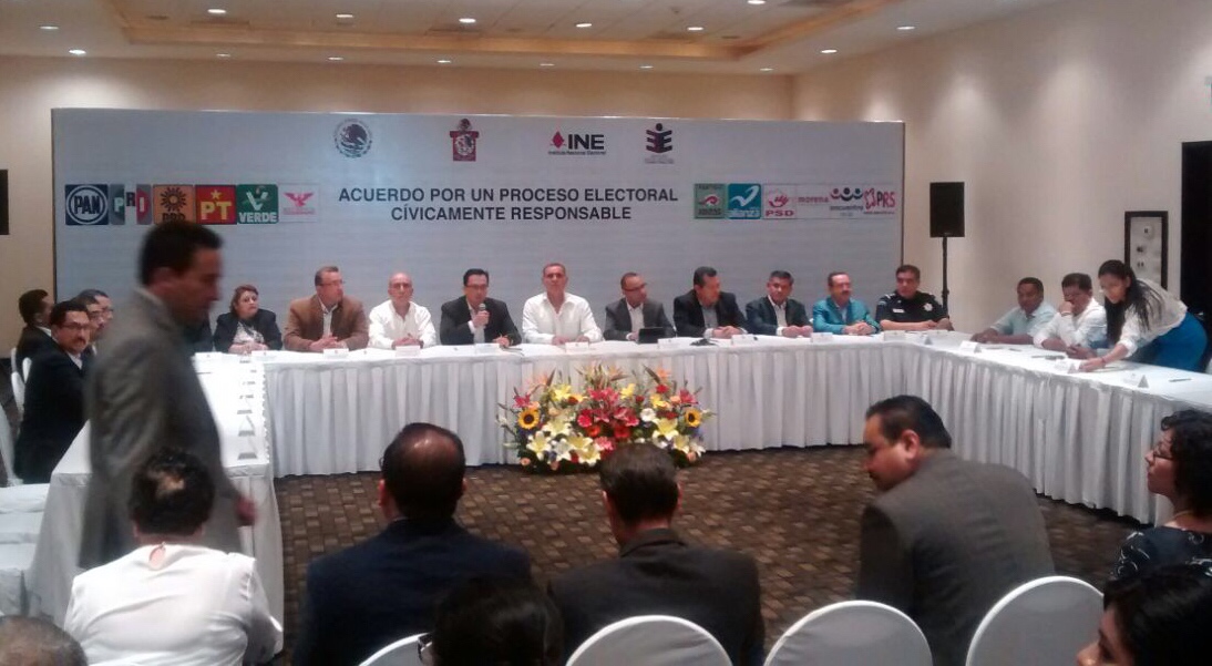 Firman Acuerdo por un proceso electoral cívicamente responsable