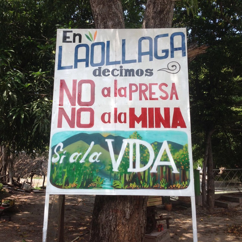 Comité Pro-Defensa de Laollaga hará posicionamiento simbólico en rechazo a la minería e hidroeléctrica