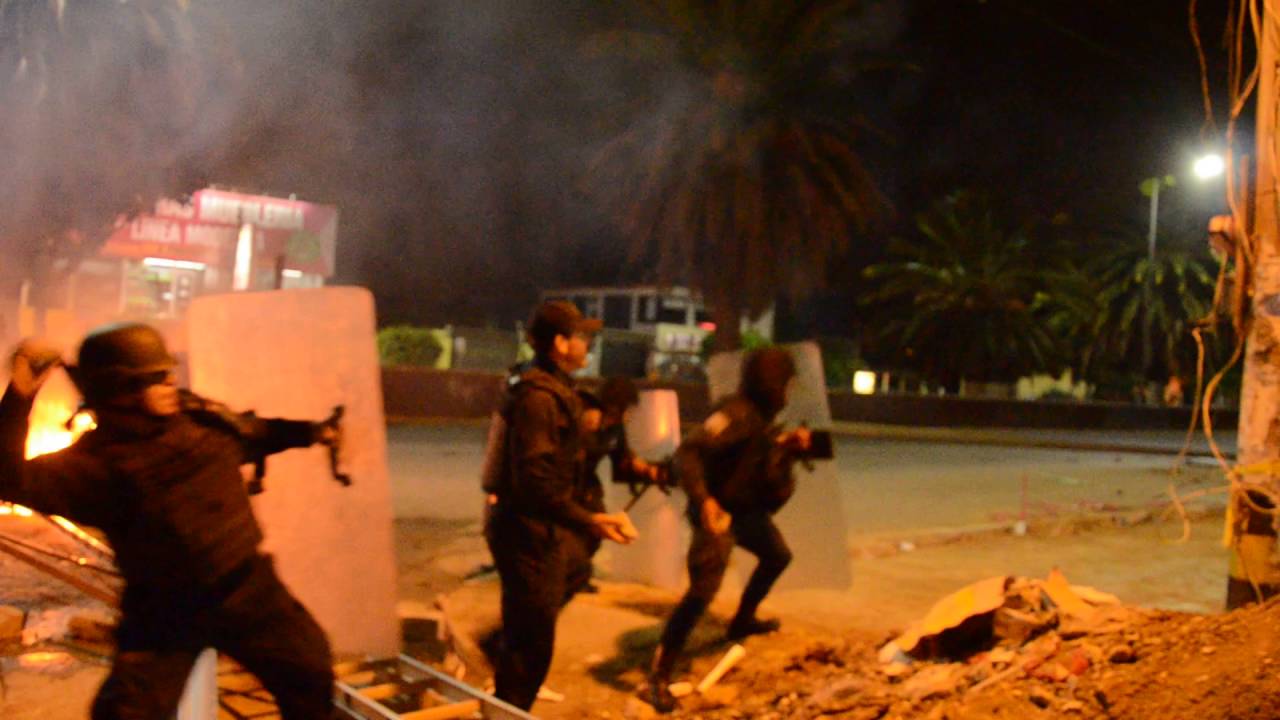 Ejecutan fuerzas de seguridad operativo para retirar a manifestantes del IEEPO