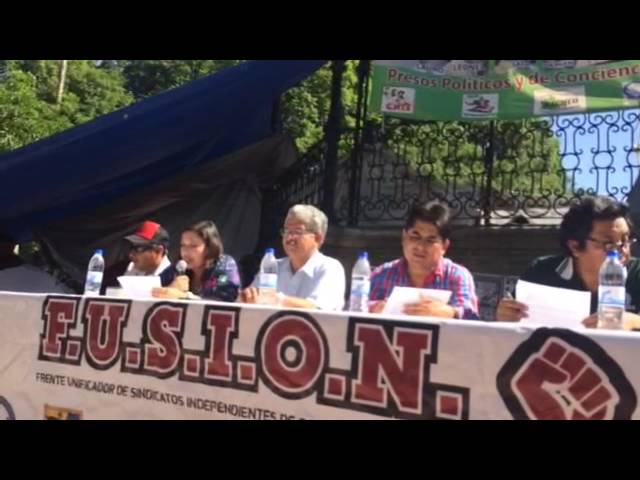 Sindicatos forman frente y se unen a la Sección 22