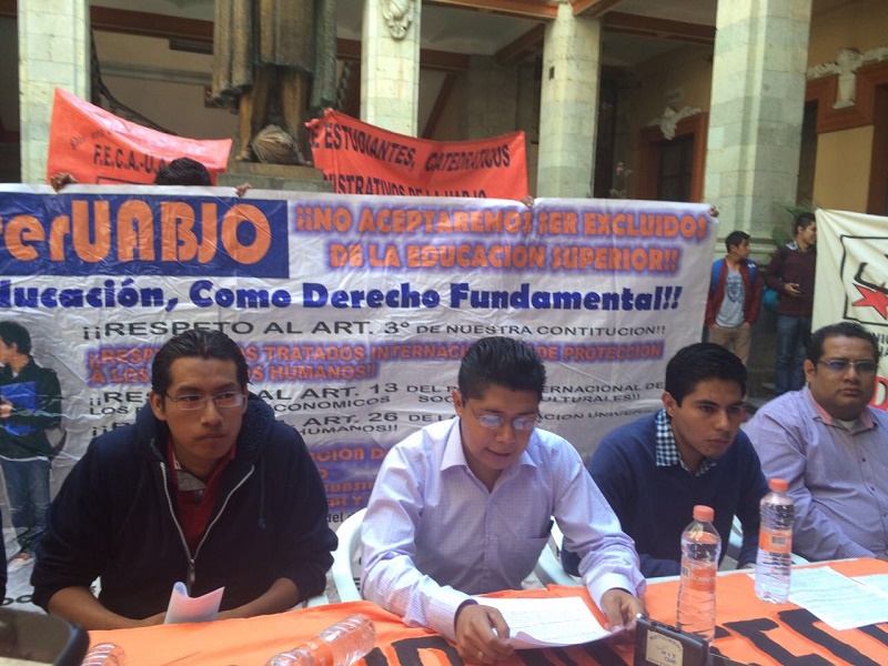 Convoca FECAUABJO a primera reunión de excluidos para hacer valer derecho a la educación en la UABJO