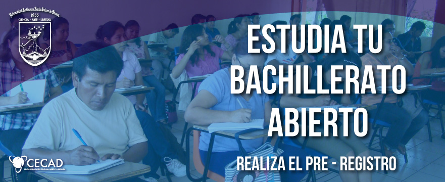 Invita CECAD a cursar el bachillerato en sistema abierto