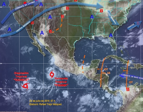 Persistirán intervalos de chubascos con tormentas puntuales muy fuertes en Oaxaca