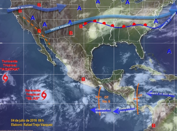 Mantendrá onda tropical 9 tormentas puntuales fuertes en Oaxaca