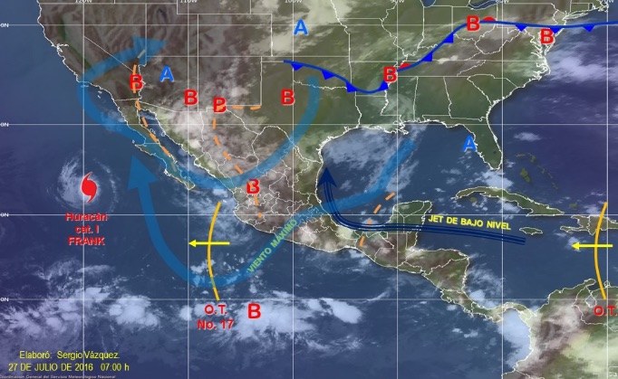 Prevén temperaturas calurosas y lluvias fuertes en territorio oaxaqueño