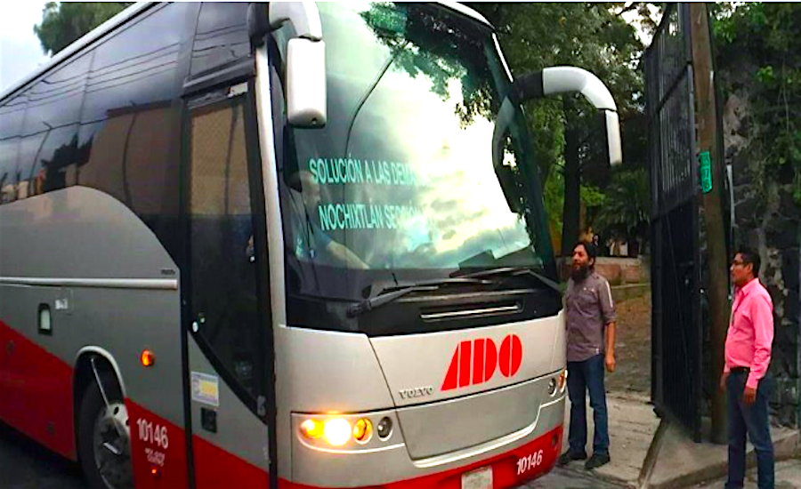 Llegó caravana de heridos de Nochixtlán a la Ciudad de México
