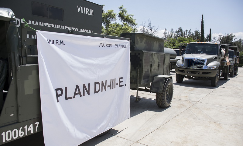 Fuerzas castrenses se declaran listas para hacer frente a desastres naturales; presentan Plan DN-III-E en Oaxaca