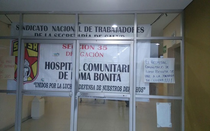 Estalla paro en hospital de Loma Bonita