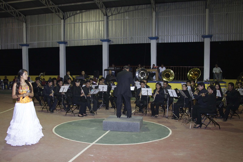 Banda de Música de la UABJO participa en Macro concierto en la Sierra Mixe