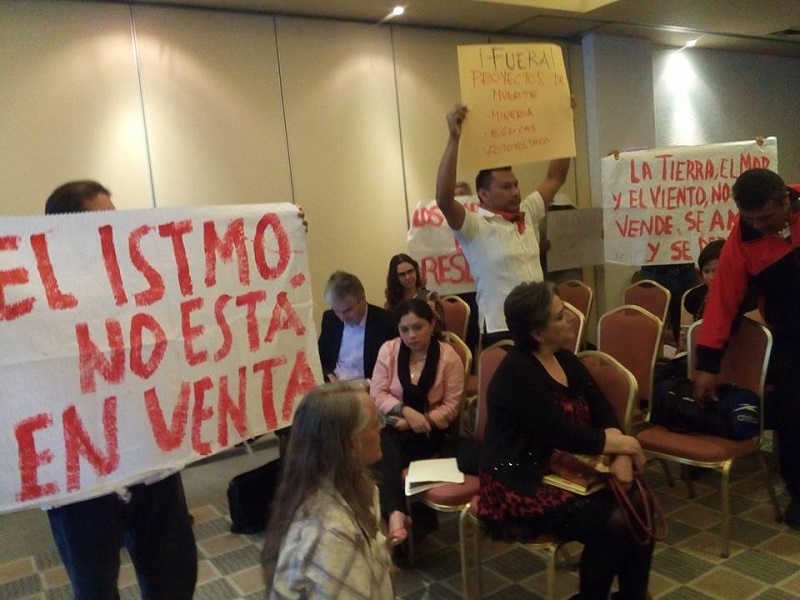Pueblos del Istmo protestan en la ciudad de México  y denuncian violación del convenio 169 de la OIT