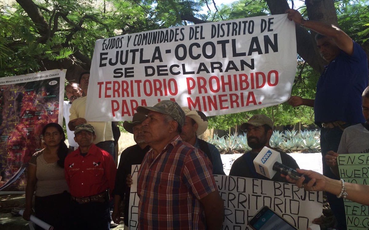 Indígenas zapotecos exigen cancelación de empresas mineras en Oaxaca