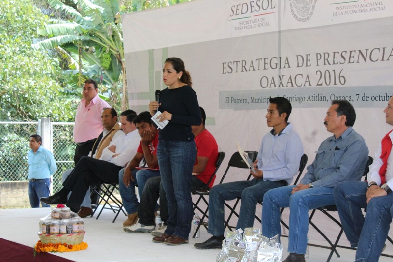 Narcedalia Ramírez reitera el compromiso del Gobierno Federal y del INAES con las comunidades de la zona Mixe