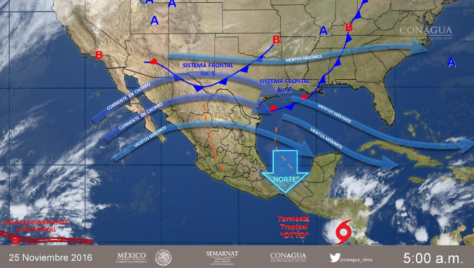 Persistirán bajas temperaturas y evento de «Norte» en el Istmo y Golfo de Tehuantepec